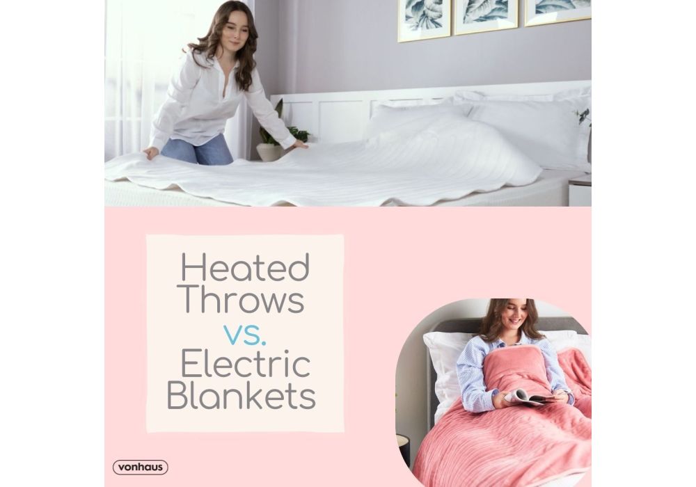 Heated Throws vs Electric Blankets Canva image