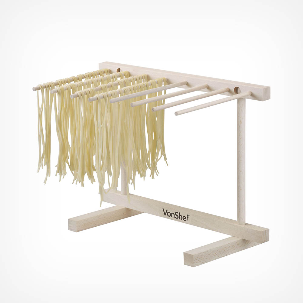 Collapsible Pasta & Spaghetti Drying Rack brown,white