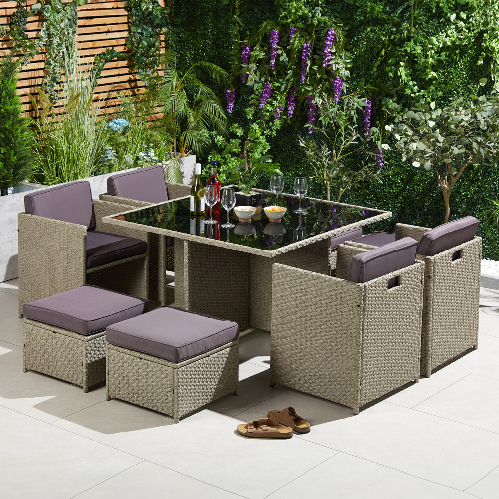 Vonhaus 9 seater rattan sale