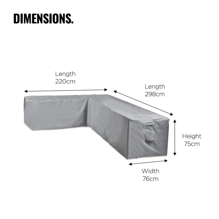 L Shaped Garden Sofa Cover Furniture, L Shaped Outdoor Furniture Cover