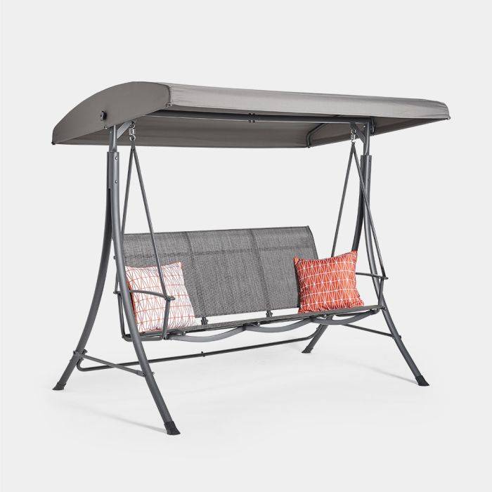 three seater garden swing