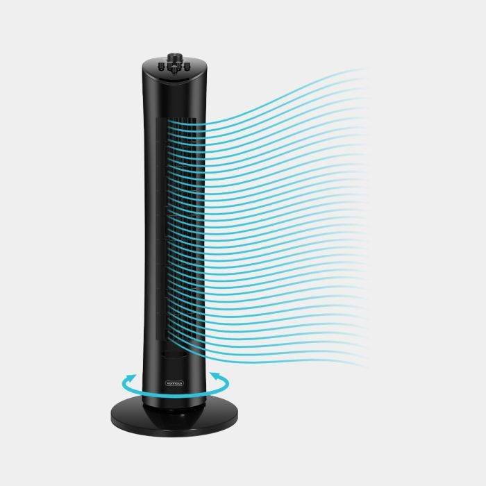 Portable shop tower fan