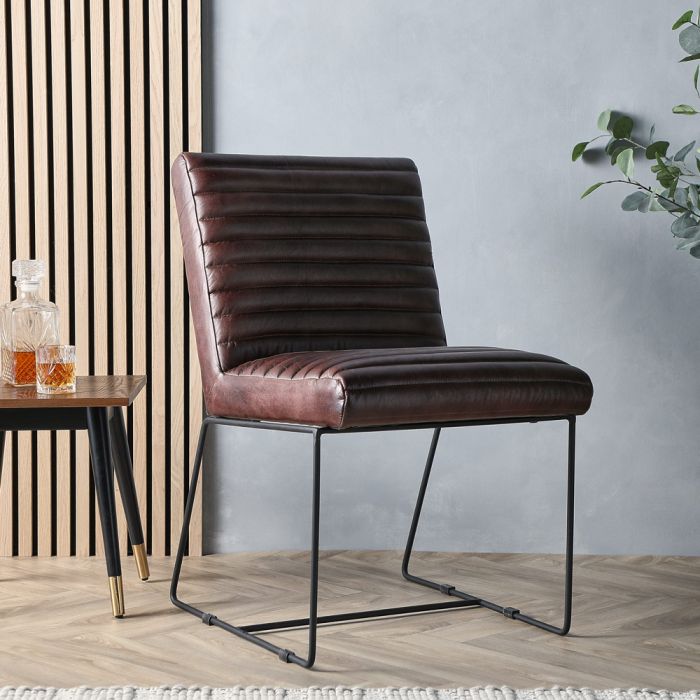 Dark Brown Leather Lounge Chair, Modern Leather Chairs Uk