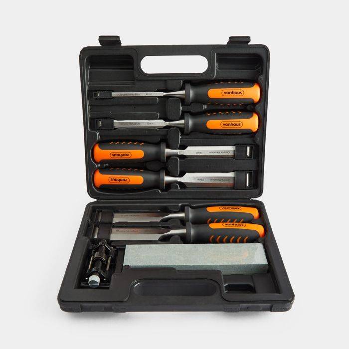 Hawk TZ7408 Mini Wood Carving Chisel Set, 8 Piece