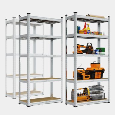 1.5m 5-tier Garage Shelving Units x3