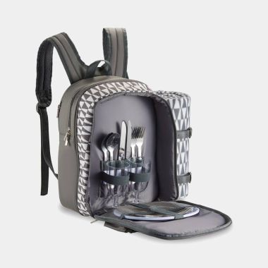 2 Person Grey Picnic Backpack