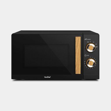 Fika Black &amp; Wood Microwave
