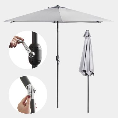 Grey 2.7m Parasol