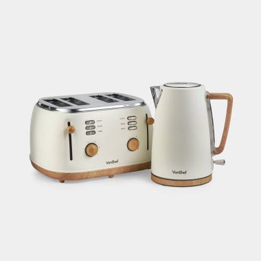 Kettle & Toaster Set - Cream - 4 slice toaster
