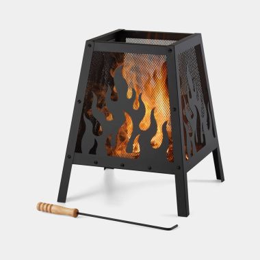 Flame Design Square Fire Pit - VonHaus
