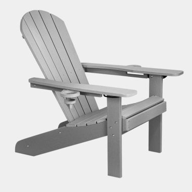Grey Outdoor Adirondack Chair - Assembled