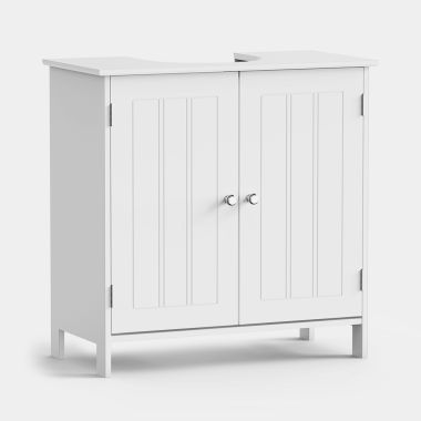 Under Sink Bathroom Storage Cabinet - Doors Closed