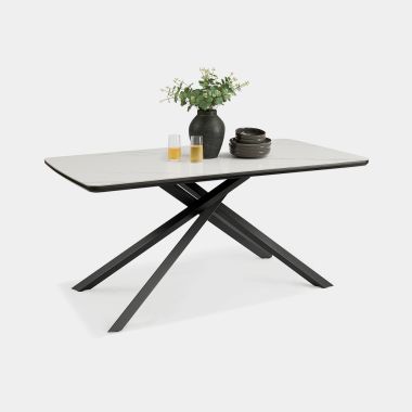 Large Six Seater Rectangular Dining Table - Items On Table
