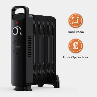 6 Fin Oil Filled Radiator - With Handle