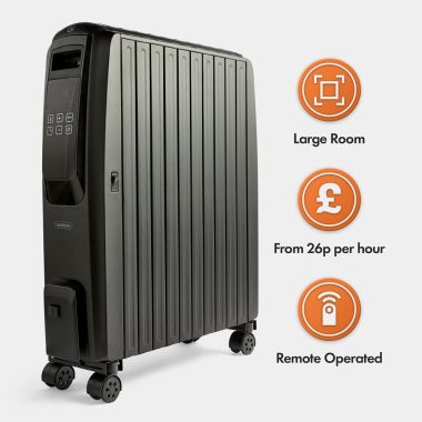 2500W Oil Filled Radiator with Digital Display