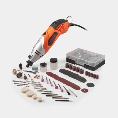 170W Rotary Tool with Accessory Kit – 120 Piece Set
