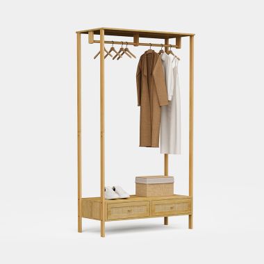 Sienna Rattan Clothes Rail