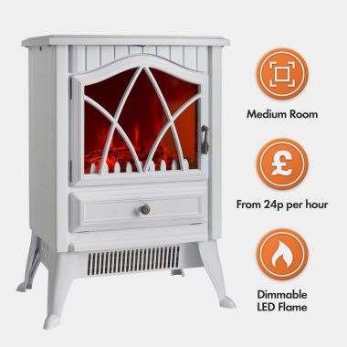 1800W Small White Stove Heater