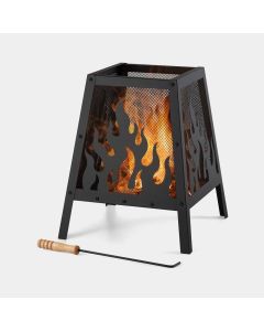 Flame Design Square Fire Pit - VonHaus