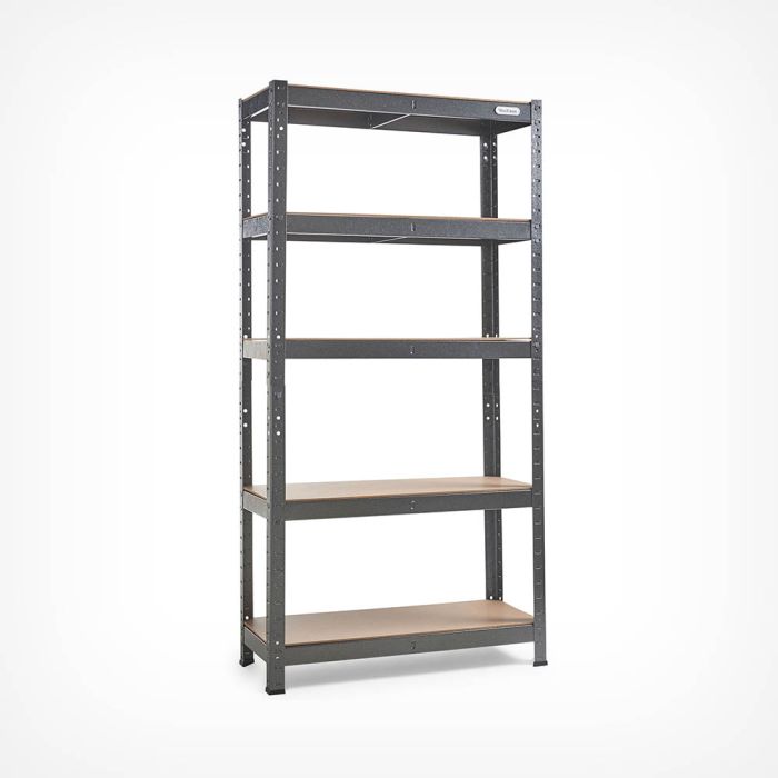 1.5m Grey 5 Tier Heavy Duty Shelving VonHaus