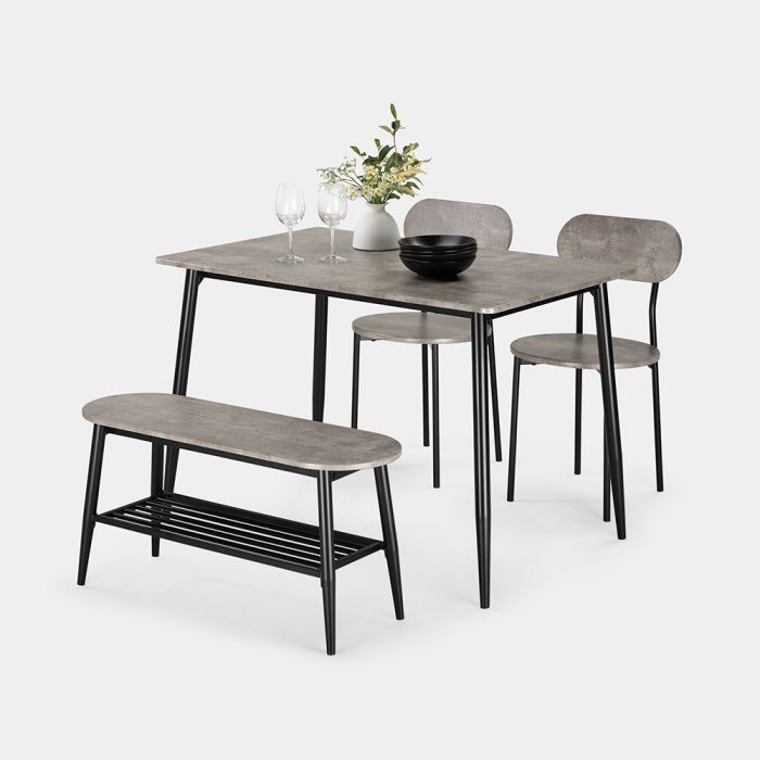 Concrete dining bench best sale