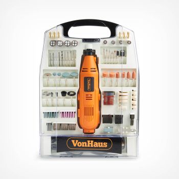 135W Rotary Tool with Accessory Kit – 224 Piece Set