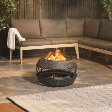 Outdoor Garden Fire Pits And, Faux Stone Fire Pit The Range