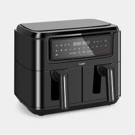 Dual Air Fryer 9L,2100W, Stainless Steel
