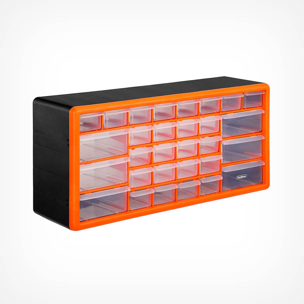 VonHaus 12 Multi Drawer Organiser Nail Bolt Screw Craft Bits Storage Cabinet 