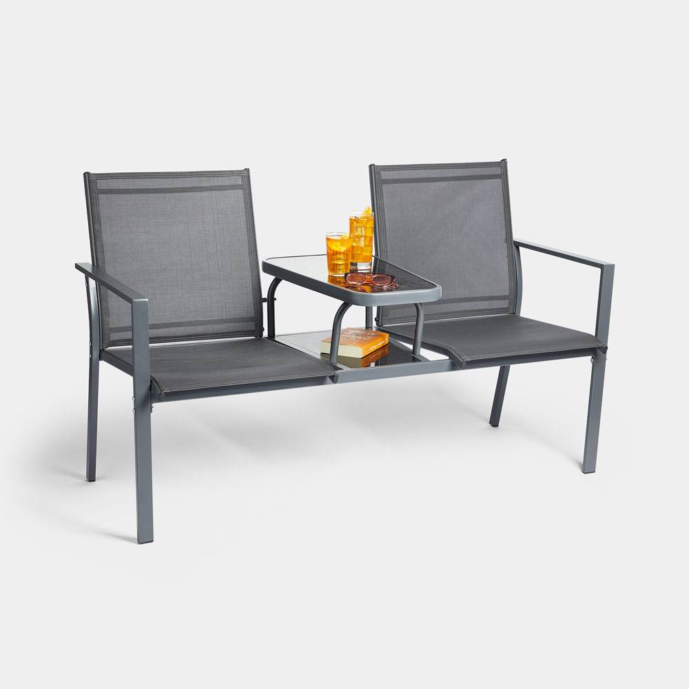 Swing Seat With Canopy Garden Furniture VonHaus