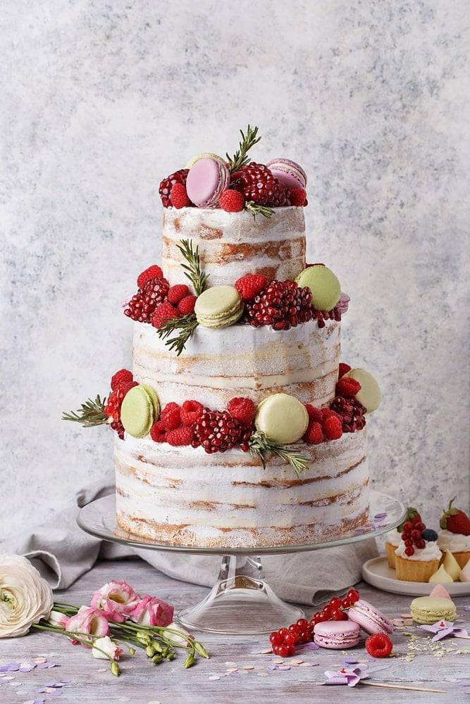 A three-tier fruit cake for the Queen's Platinum Jubilee