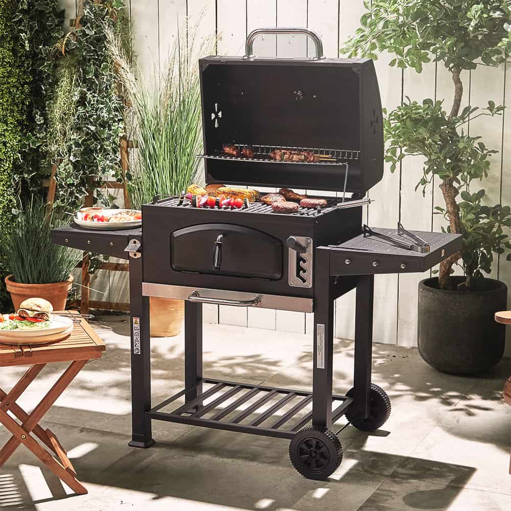 VonHaus XL American BBQ on decking