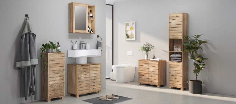 Bathroom Storage Cabinets | Chester Range | VonHaus