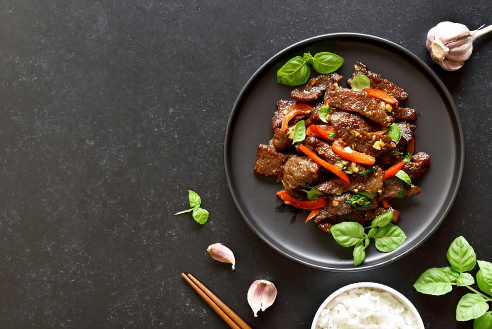 Beef stir-fry
