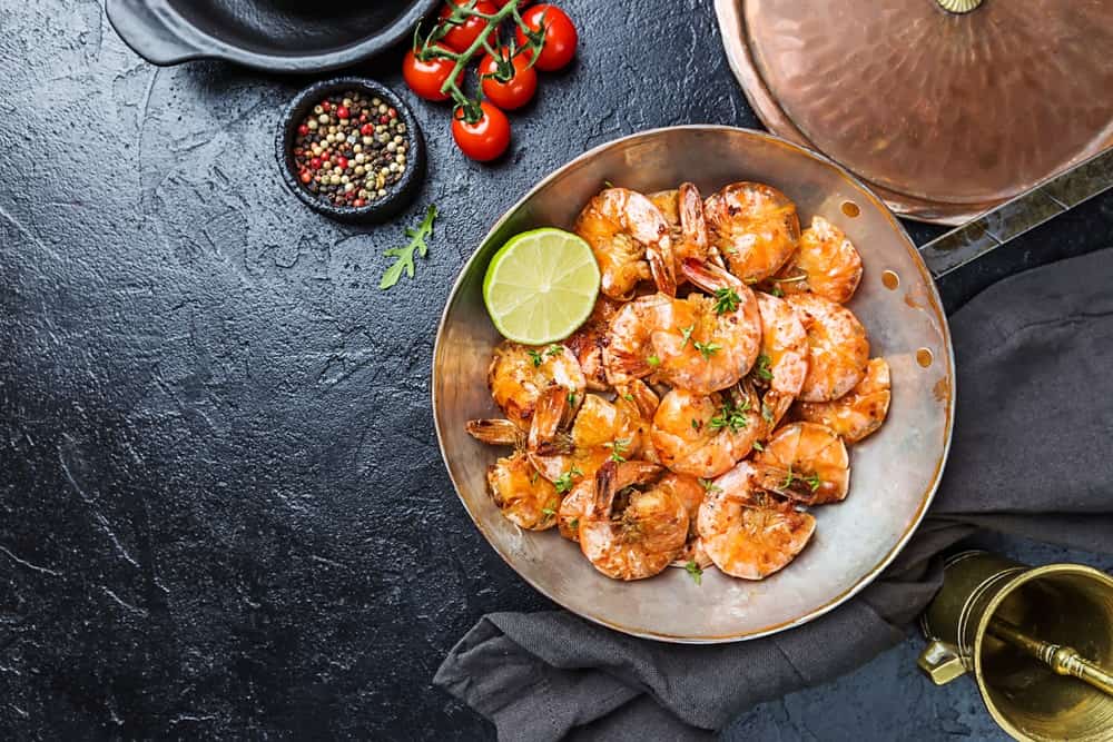 Garlic butter shrimp