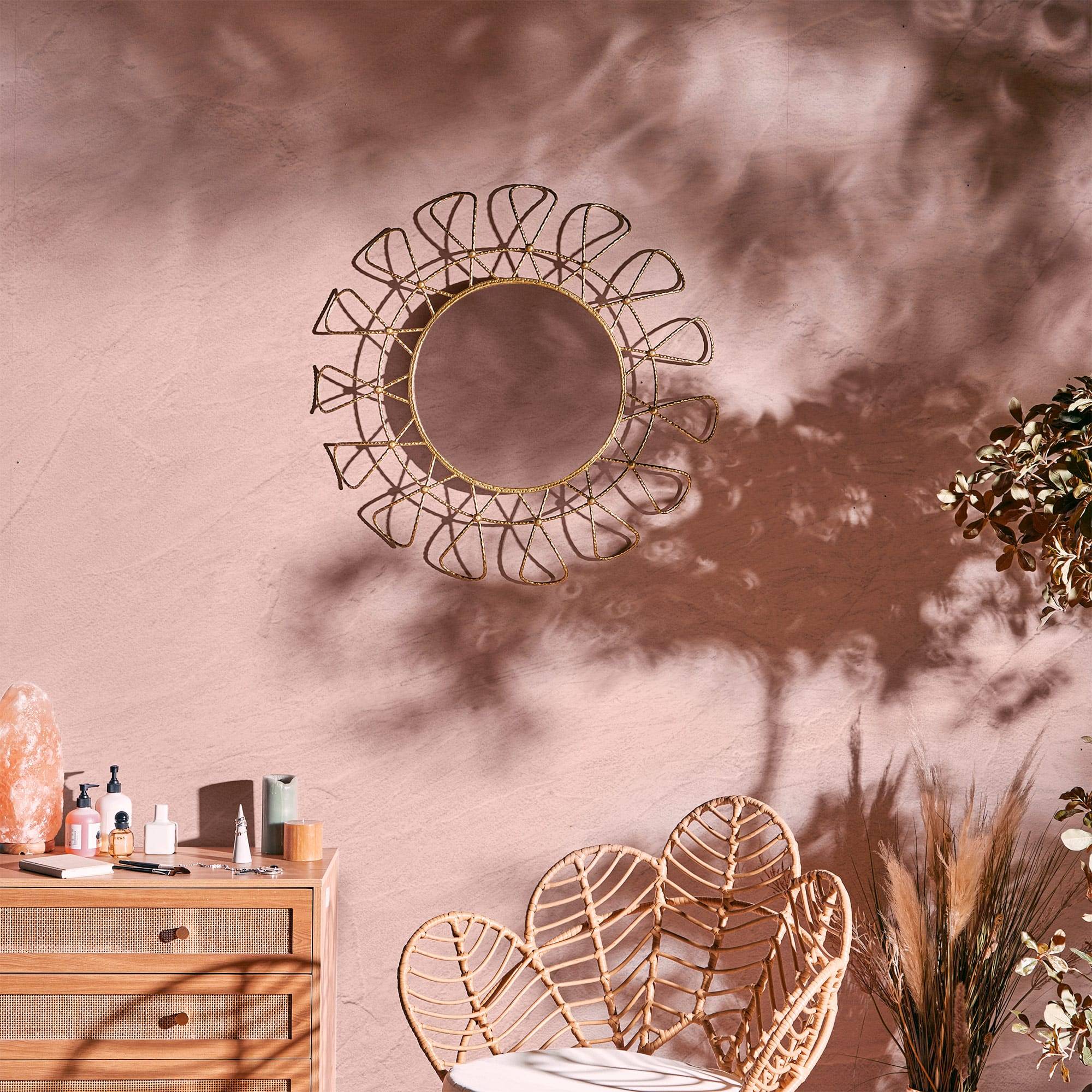 Outdoor sun mirror