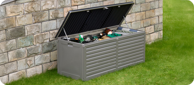 Waterproof Outdoor Garden Storage Box - Brown