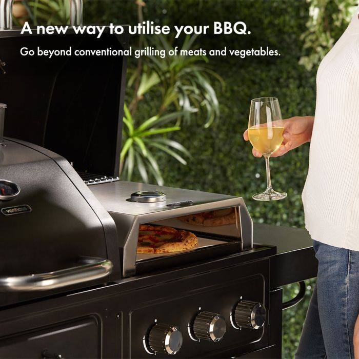 VonHaus grilltop oven on a VonHaus BBQ