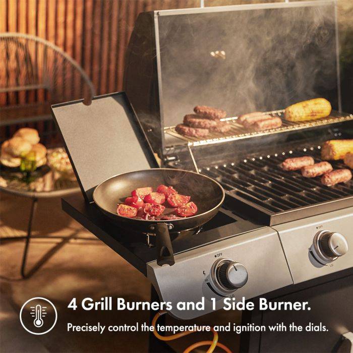 Close-up of VonHaus Gas BBQ burners