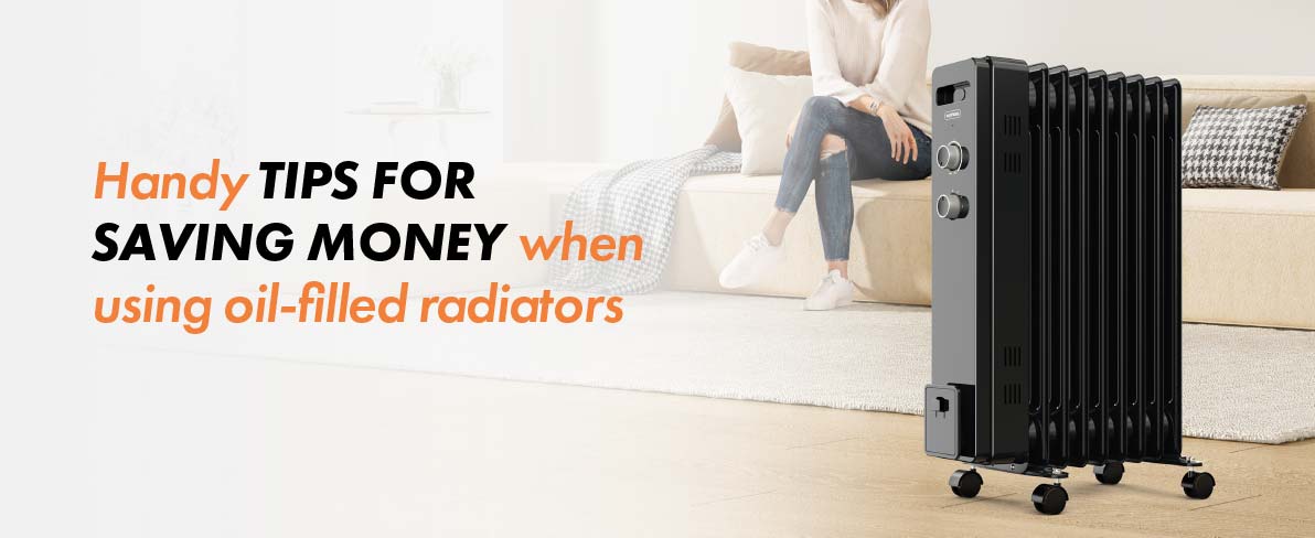 Black Oil Filled Radiator In Living Room