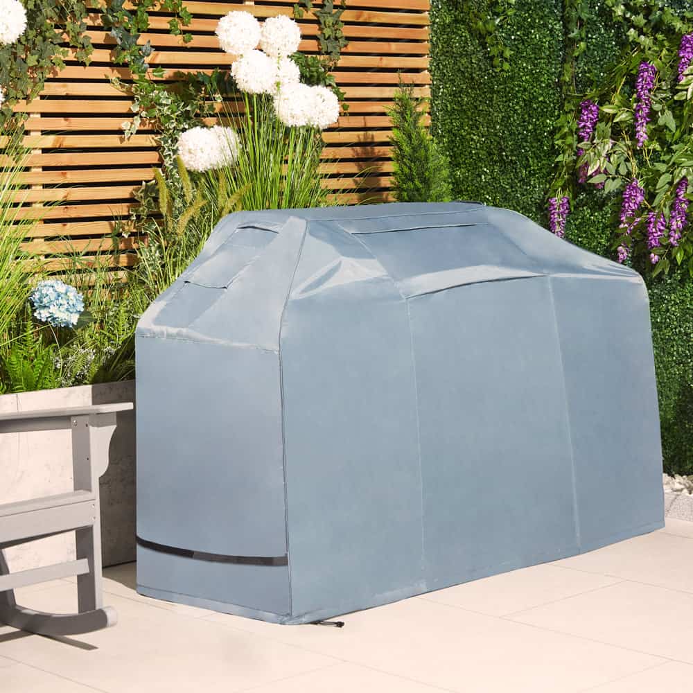 VonHaus Large BBQ Cover covering BBQ