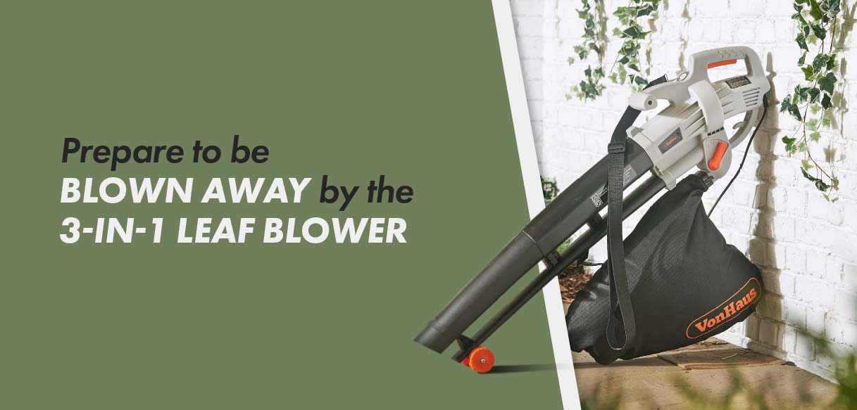 Vonhaus Leaf Blower Against Wall