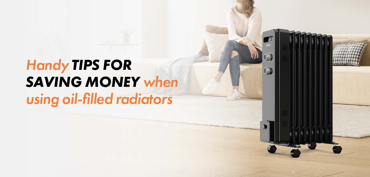 Black Oil Filled Radiator In Living Room