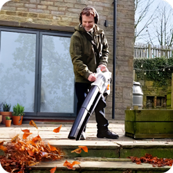 Leaf Blower Being Used