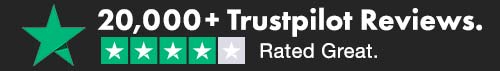 20,000+ Reviews On Trustpilot
